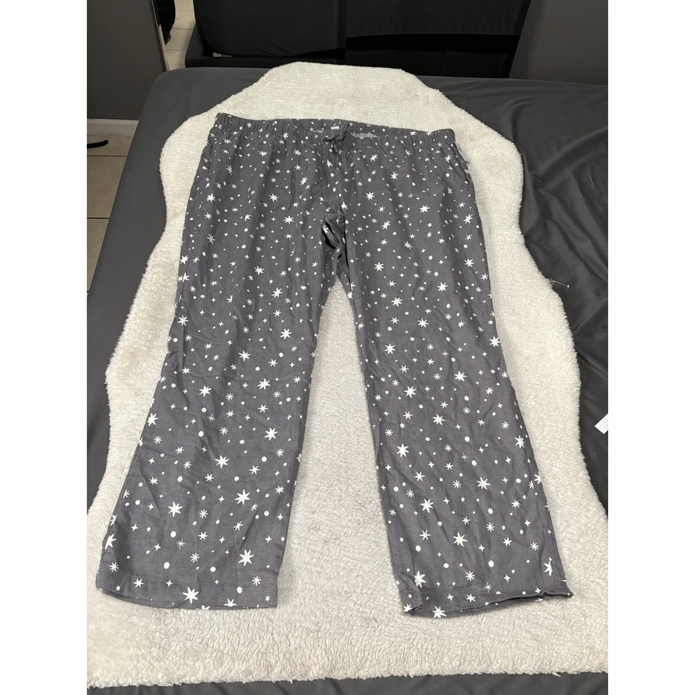 New Old Navy Women's Gray Snowflake Pajama Pants‎ Plus Size 3X NWT